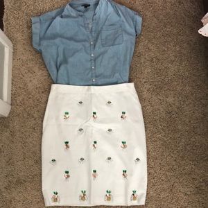 Pineapple Pencil Skirt